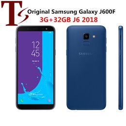 refurbished Samsung Galaxy J6 2018th J600F Original Unlocked LTE Android Mobile Phone Octa Core 5.6" 13MP RAM 3GB ROM 32GB NFC 1pc