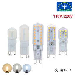 Mini LED lamp G9 corn Bulb 220V 110V Dimmable 5W 7W 9W SMD 2835 LED light Spotlight Chandelier Lighting Replace Halogen Lamps