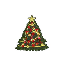 -10 PCS de Natal bonito do bordado Árvore remendo emblema para o Iron Kids on Transferência patch bordado para roupas casaco lenço Chapéus Sew Acessórios