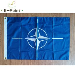 Nato Flag World Peace 3*5ft (90cm*150cm) Polyester Banner Decoration flying home & garden flag