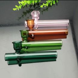 new Europe and Americaglass pipe bubbler smoking pipe water Glass bong C: The Colour bell mouth glass pipe