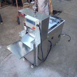 110V / 220V Meat Slicer Cutting Machine for Commercial full Automatic Cutting Freezing Lamb Beef Roll Machine Electric Slicer