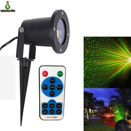 LED Effects IP65 Outdoor RG Star Christmas Laser Projector Lamp Disco Stage Light Green Red Landscape Garden Spotlight