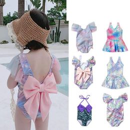 Mermaid girls swimwear Kids Swimwear girls Swimsuits fashion Kids Bathing Suits Child Sets Beachwear baby swimwear One-piece Bikinis