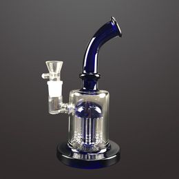 glass water bongs blue mushroom arm tree 8.2inch heady dab rig hookahs for smoking accessories