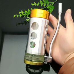 Lighter steel pot 2020 new in Europe and Americaglass pipe bubbler smoking pipe water Glass bong