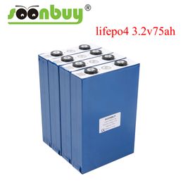 4PCS NEW 3.2V 75Ah lifepo4 battery 24V Prismatic CELL 12V80Ah for EV RV pack diy solar UK EU US TAX FREE UPS