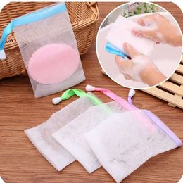 1000pcs/lot Fast shipping 9.5*15cm Soap Blister Mesh Soap Net Foaming Easy Bubble Mesh Bag Bath & Shower Colour Random