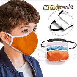 Máscara de Kid Sólidos Máscara Facial Máscaras dos desenhos animados Boca capa de algodão Anti Poeira máscara protetora lavável reutilizável Anti Fog boca sem filtro LSK568