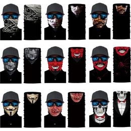 3D Digital Printing Magic Scarf Outdoor Seamless Anti-sunlight Half Face Mask For Men Hearbands Exaggerated Headwear