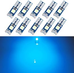 Car 74 Ice Blue Led Bulb Dash Light 3SMD T5 2721 37 286 Wedge Instrument Panel Gauge Light Cluster Indicator Interior Bulb Replacement 12V