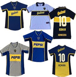 97 98 Boca Juniors Retro Futbol Forma Maradona ROMAN GAGO 97 99 Futbol Gömlek 2002 2005 2001 Camiseta de Futbol bağbozumu RIQUELME