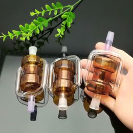 New color double filter cigarette accessories Hot selling in Europe and Americaglass pipe bubbler smoking pipe water Glass bong