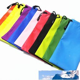 Hot Mix batch Many colors candy colorssunglasses glass pouch soft eyeglasses bag free shipping 18*9cm ELAS021