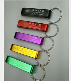 2000pcs Pocket Key Chain Beer Bottle Opener Claw Bar Small Beverage Keychain Ring Can do logo Free shipping#7211