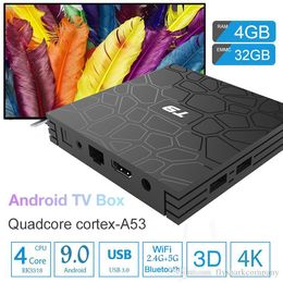 T9 Rockchip RK3318 Android 9.0 TV Box 2GB/4GB+16G 32GB Dual WiFi 2.4G+5G With Bluetooth PK X96 Max