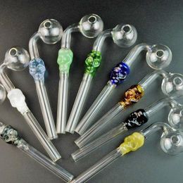 1000pcs 14cm Skull Pipes Unique Pyrex Glass Oil Burner Pipes Spoon Pipe Glass Oil Burner Pipe Tobacco Pipes Smoking Accessories