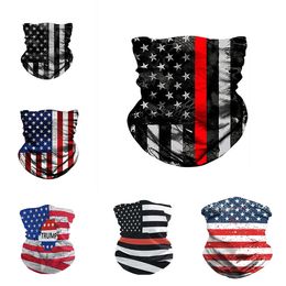 3D American flag mask men and women Sunscreen Magic Scarf face maskdust proof riding mask Festive Party Masks T2I51162