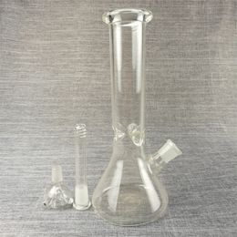 10Inches Thickness Clear Glass bong Hookahs Oil Burner dap rig with bowl for water smoke chicha shisha