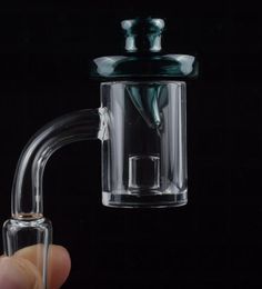 DHL New Version 10mm 14mm 18mm Core Reactor Quartz Banger Gavel Nail & Glass UFO Colored Carb Cap for Oil Rigs Glass Bongs