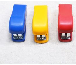 Mini Style Cheap Stapler Staple Set with No. 10 Staples Stationery Candy Stapler Grampeador Office School Supplies