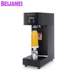 BEIJAMEI Drink bottle cans sealing machine aluminum beer can seamer electric cola can sealer for milk tea shop