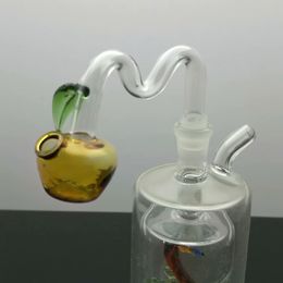 Colour apple glass casserole Hot selling in Europe and Americaglass pipe bubbler smoking pipe water Glass bong