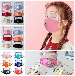 Child Outdoor Face Protective Face Mask with Eyes Shield Child Washable Reusable Face Eye Shield masks LJJK2424