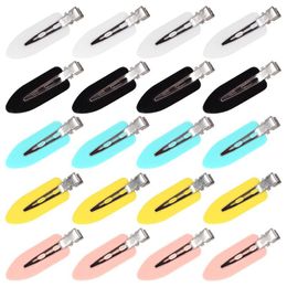 20Pcs Girls 2.3 Inch Solid Small Hairpin Hair Clip Barrettes Candy Color Women Kids Hair Accessories Beautiful HuiLin