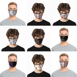 Merry Christmas Respirator Print Face Masks Washable Breathing Mascherine Dust Proof Reusable Cloth Kid Adult In Stock 2 2glb C2