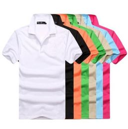 Lüks yeni marka Erkek Üst Timsah Nakış Polo GÖMLEK Kısa Kollu Katı Polo GÖMLEK Erkekler Polo Homme İnce Erkek Giyim Camisas Polos Shirs