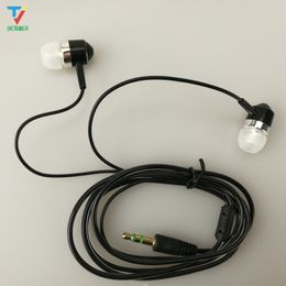 300pcs/lot 3.5mm Good quality earphones Transparent earbud about 1.2m Suit all 3.5 audio equipment for Android phone for Tourism