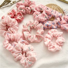 Ruoshui Woman Pink Style Hair Ties Accessories Woman Elastic Hair Band Ornaments Rubber Band Headwear Fashion Hair Rope