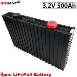 8pcs 3.2V 500Ah 300Ah LiFePo4 Battery For Electric Bike, Solar Energy Storage 8S 24V Rechargeable Lithium