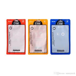 1000Pcs/ Lot 12*21cm 4 colors Plastic Cell Phone Case Bags Mobile Phone Shell Packaging Zipper Pack bag LX172