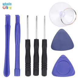 500pcs/lot DIY Cell Phone Reparing tool 8 in 1 Repair Pry Kit Opening Battery Replace Tools Pentalobe Torx Slotted screwdriver For Phone