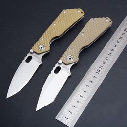 STRIDER Folding Tactical Knife High Hardness 5Cr13Wov Tanto Blade Drop Point Edge G10 Survival Knife EDC Tool Outdoor Camping Hunting Knives