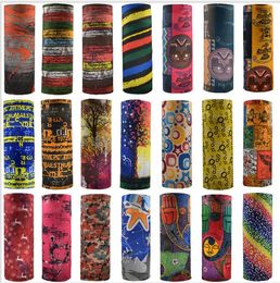 Printed Headband Bandana Scarf Multifunctional Seamless Face Mask Tube Ring Scarf Men Women GD439