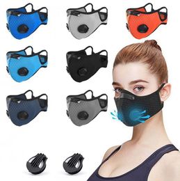 7style Cycling Face Mask Mesh Mask With Breathing Valve Sport Riding Masks PM2.5 Anti-dust Pollution Mask Activated Carbon Philtre GGA3574-9