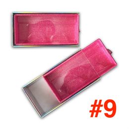 11 Colours Pull Lashes Box 3D Mink Eyelashes Boxes False Eyelashes Packaging Case Empty Diamond Shape Eyelash Box Makeup Tools