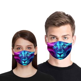 3D Animals Face Mask Cotton Reusable Face Masks Summer Out Door Sport Riding Mascaras Fashion Cloth Face Masks for Adults Wholesale