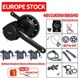 Bafang 48V1000W BBSHD BBS03B Motor Drive Electric Bicycle Conversion Kit 8fun Ebike Mid BBS03