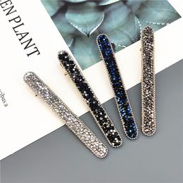 S1558 Europe Fashion Jewelry Women's Rhinestone Hairpin Hair Clip Dukbill Toothed Hair Clip Bobby Pin Lady Barrette