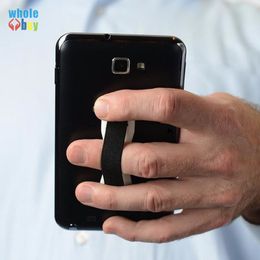 500pcs/lot Durable Universal Finger Elastic rope Phone Holder Plastic Sling Grip Anti Slip Stand for Tablet Cellphone