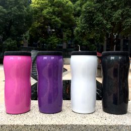 12oz Glitter Can Cooler Stainless Steel Tumbler Beer Bottle Cold Keeper Can Vacuum Insulated Bottle Insulation Cans c01