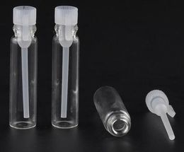 retail supplies glass perfume eliquid small bottles vial, mini ejuice sample 1ml test bottle empty spray refillable