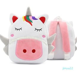 Designer-Toddler Unicorn Backpack Cartoon School Bag Plush Bookbag Zoo School Bag Girls Boys Animal Backpacks shoulder bag GGA830 60pcs