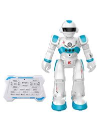 Freeshipping RC Toy Robot Intelligent Programming Gesture Sensing Speed Adjustment Smart Robot With Sliding Walking Modes For Kids