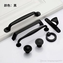 Aluminium Black Paint Cabinet doors handles pulls for cabinets shoe cabinets wardrobes pulls holder drawers holder wine cabinets h200O