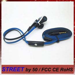Fashionable SMS Audio 50 cent In-Ear headphones Mini cents with mic and mute button earphone STREET by earbud 3 Colours